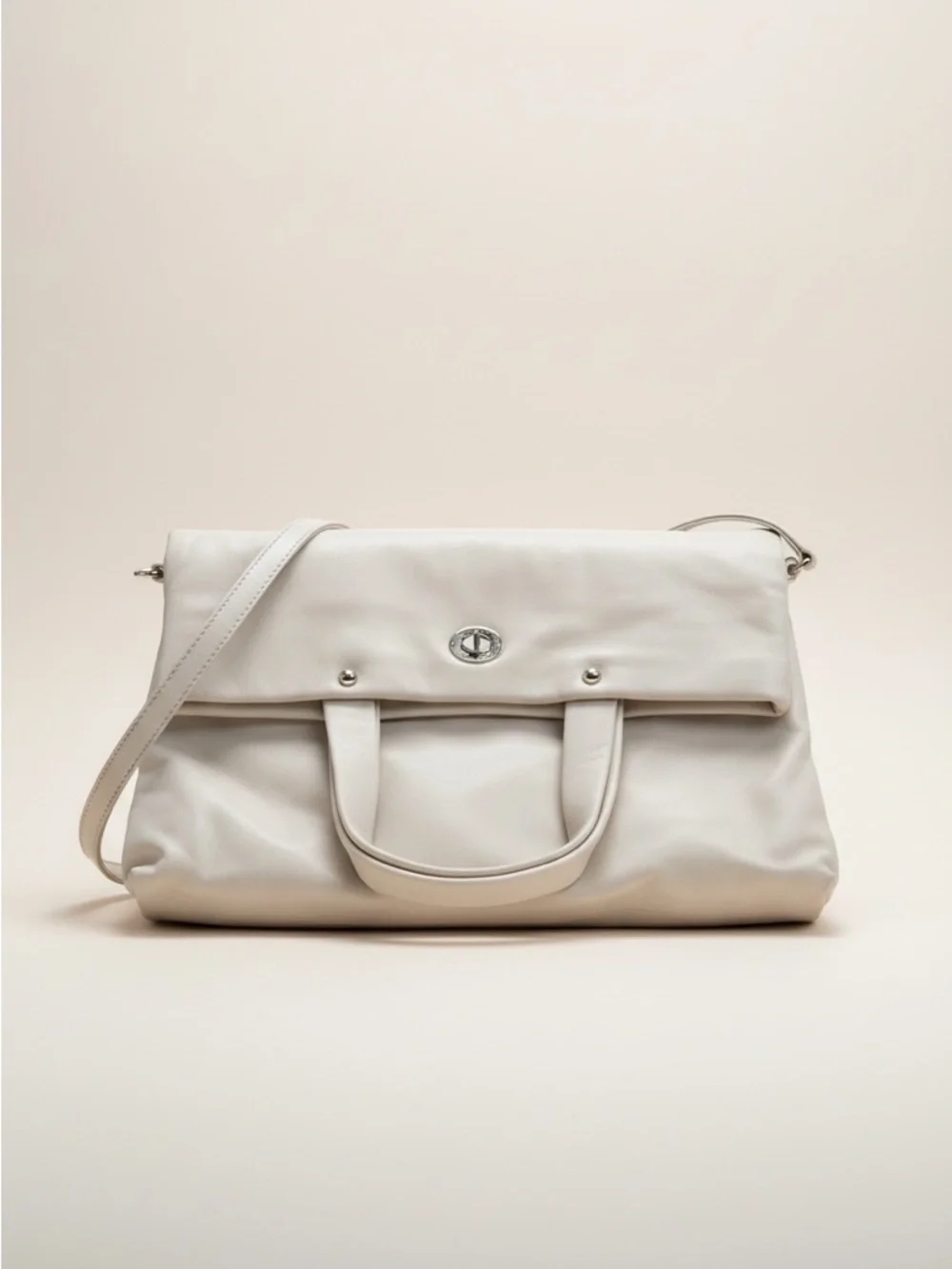 NWT Kate Spade Marielly Ivory Leather Convertible Tote Bag